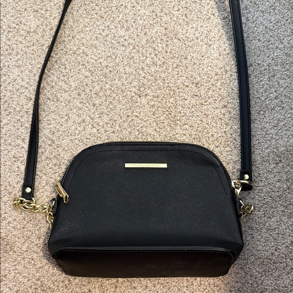 Steve Madden Black Crossbody Bag with Gold Accents - Picture 2 of 2